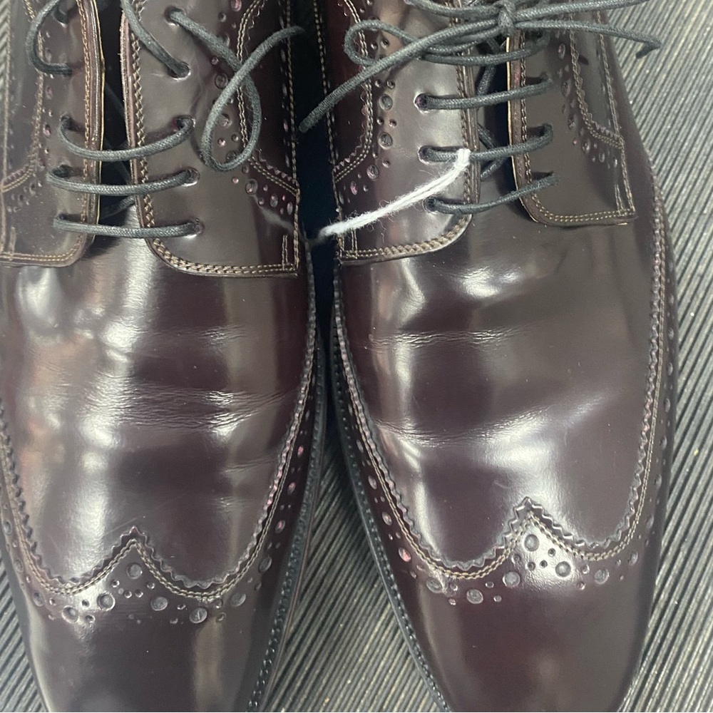 Christian Louboutin Mens Charlie Me Flat Brown Leather Testa Oxford Loafer Sz 45